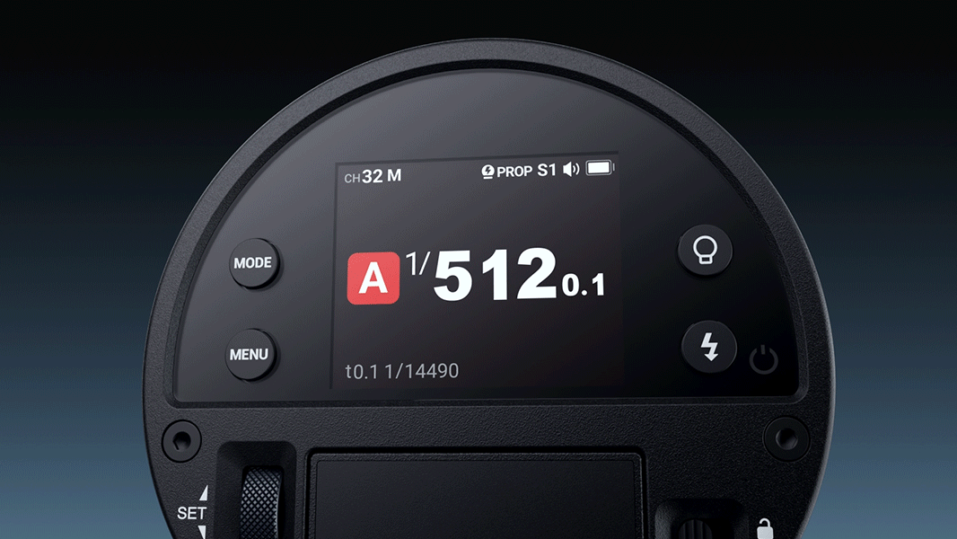 The Godox AD300ProII in use