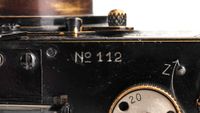 Closeup shot of the Leica 0-Series I No. 112