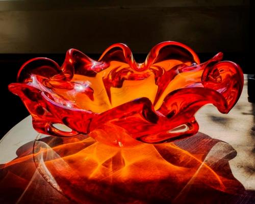 Red Glass Bowl © Bill Brown